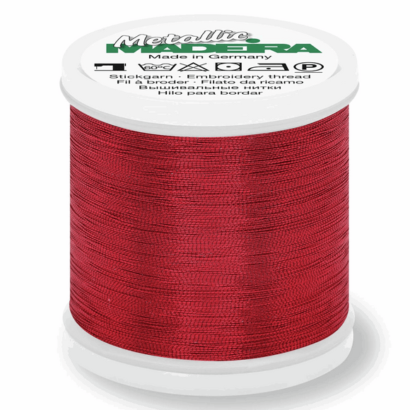 Madeira Metallic Thread No 40 - 200m - Col 315 Ruby