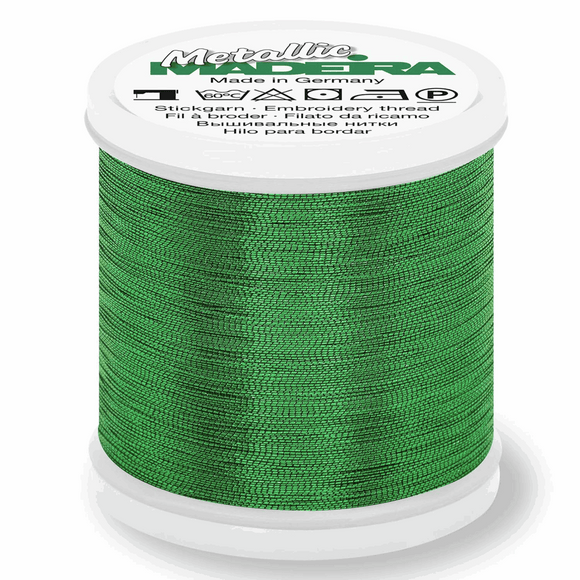 Madeira Metallic Thread No 40 - 200m - Col 358 Emerald