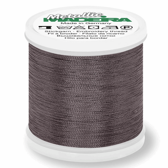 Madeira Metallic Thread No 40 - 200m - Col 360 Black Pearl