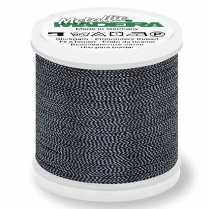 Madeira Metallic Thread No 40 - 200m - Col 460 Black Pearl