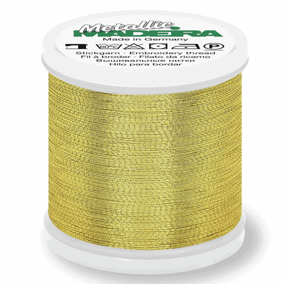 Madeira Metallic Thread No 40 - 200m - Gold 4