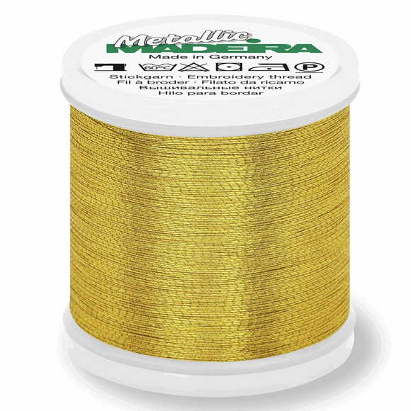 Madeira Metallic Thread No 40 - 200m - Gold 8
