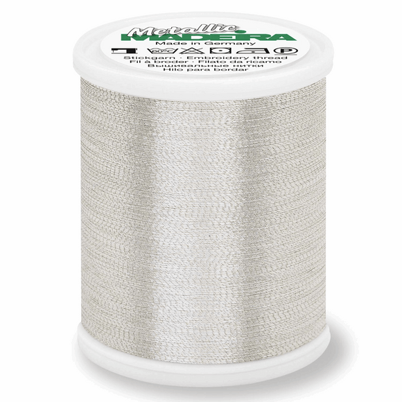 Madeira Metallic Thread No 40 - 1000m - Silver