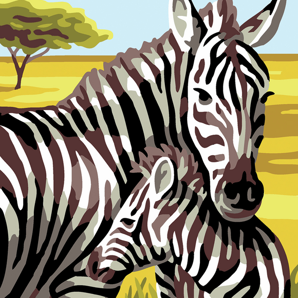 Canvas Tapestry Kit - Royal Paris Zebra