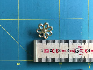 Button 20mm Flower Gold