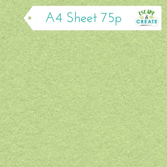 Felt A4 Sheet in Mint Green 22.5cm x 30cm (9