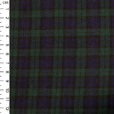 Brushed Cotton Check in Green/Blue Tartan