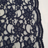 Lace (Corded Knitted Floral) in Plain Navy