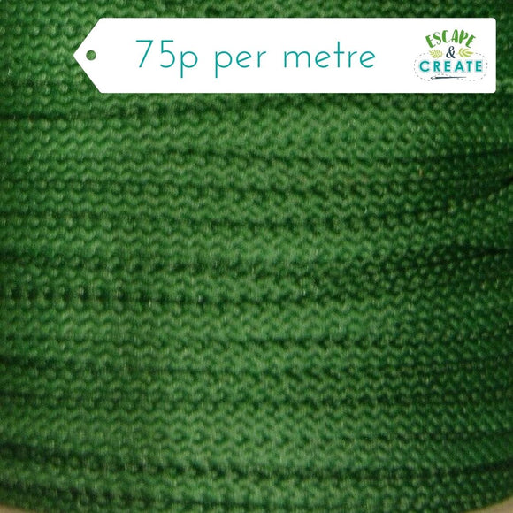 Drawstring Cord 5mm Forest Green