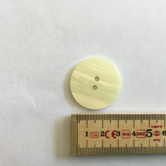 Button 35mm Round Pearl Effect Cream