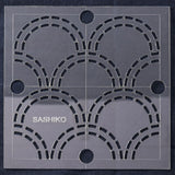 Sashiko Template 4"/10cm Seigaiha (Waves)