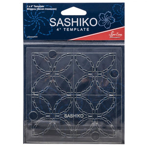 Sashiko Template 4"/10cm Shippou (Seven Treasures)