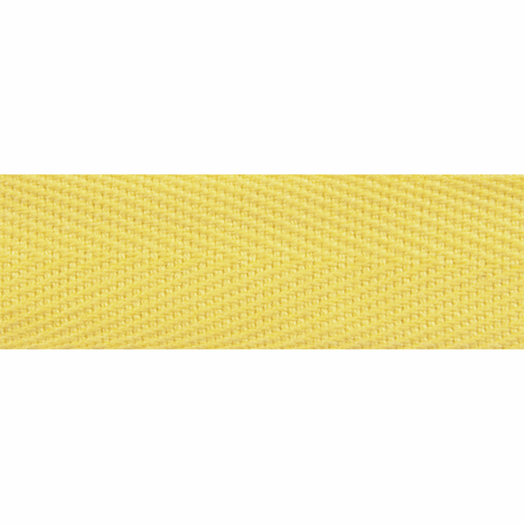 Webbing Tape 20mm (Herringbone) in Yellow