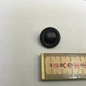 Button 23mm Round with Raised Square Centre