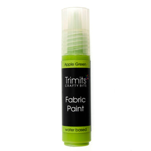 Fabric Paint in Apple Green (20ml Water Based)