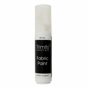 Fabric Paint in White 20ml Water Based