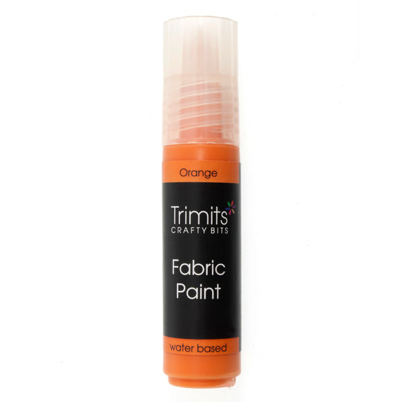 Fabric Paint in Orange (20ml Water Based)