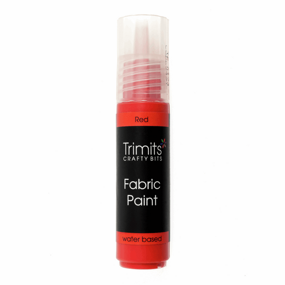 Fabric Paint in Red 20ml Water Based