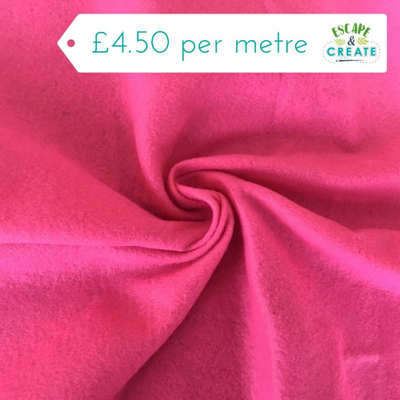 Felt in Pink 1m/40”wide) Polyester