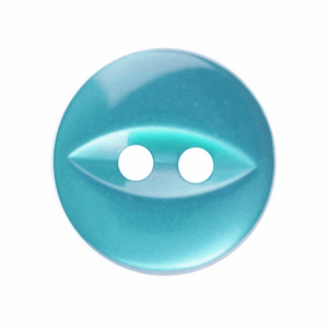 Button 11mm Round, Fish Eye in Jade