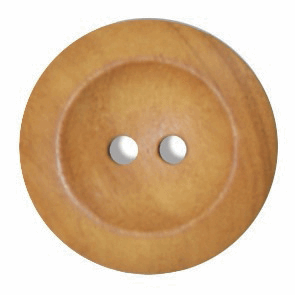 Button 25mm Round, in Olive Wood