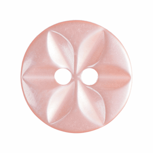 Button 11mm Round, Star in Pink (B)
