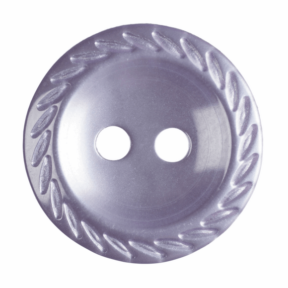 Button 14mm Round, with Cut Edge in Lilac