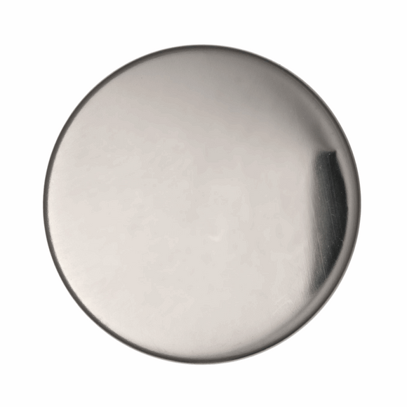 Button 15mm Round Metal Shank in Silver