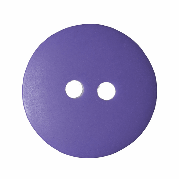Button 15mm Round, Matt Smartie in Purple