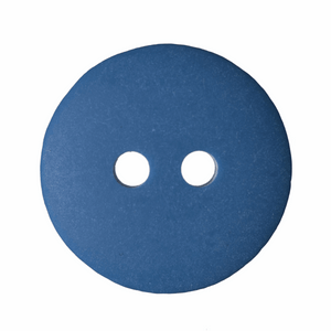 Button 15mm Round, Matt Smartie in Airforce Blue