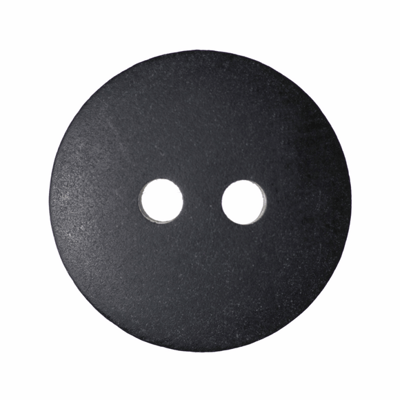 Button 11mm Round, Matt Smartie in Black