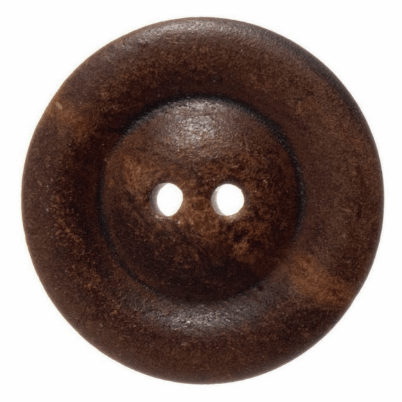 Button 30mm Ringed Wooden