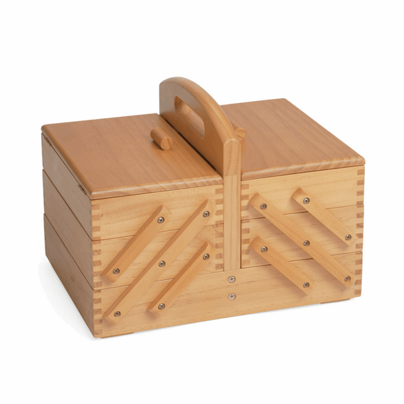Sewing Box - Wooden Cantilever 3 Tier