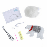 Felt Sewing Kit - Polar Bear - Christmas Tree Decoration