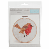 Cross Stitch Kit with Hoop (Counted) - Christmas Robin