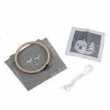 Cross Stitch Kit with Hoop (Counted) - Snow Scene