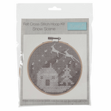 Cross Stitch Kit with Hoop (Counted) - Snow Scene