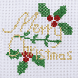 Cross Stitch Kit - Christmas Poinsettias