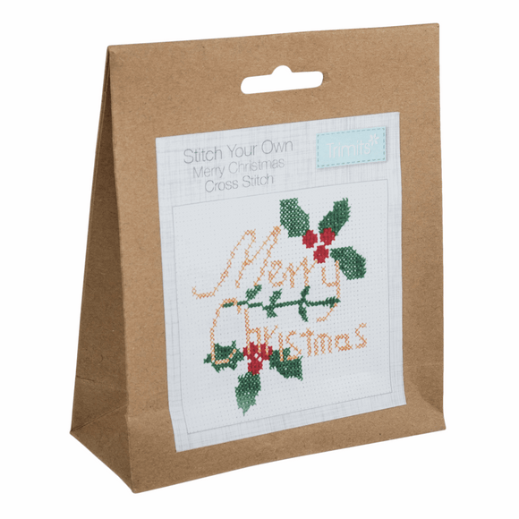 Cross Stitch Kit - Christmas Poinsettias