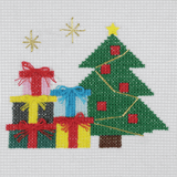 Cross Stitch Kit - Christmas Tree with Presents