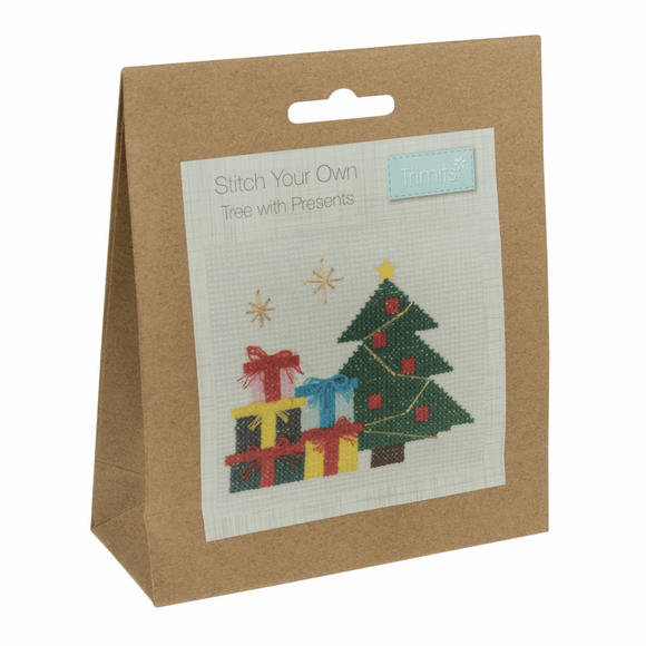 Cross Stitch Kit - Christmas Tree with Presents