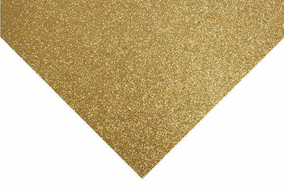 Glitter Felt Sheet 30cm x 23cm in Gold