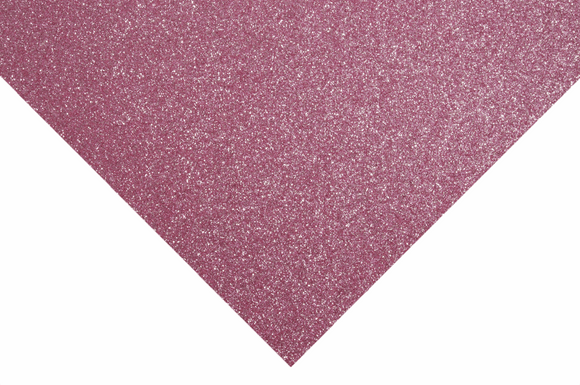 Glitter Felt Sheet 30cm x 23cm in Light Pink