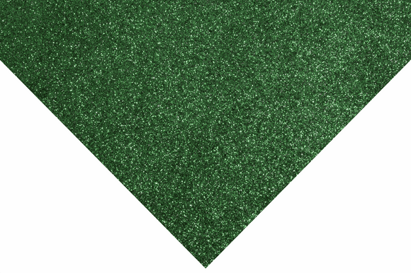 Glitter Felt Sheet 30cm x 23cm in Green
