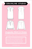 Grainline Studio Augusta Dress & Top Pattern (Size US 0-18)