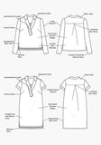 Grainline Studio Augusta Dress & Top Pattern (Size US 0-18)
