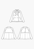 Grainline Studio Cortland Trench Coat Pattern (Size US 0-18)