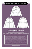 Grainline Studio Cortland Trench Coat Pattern (Size US 14-30)