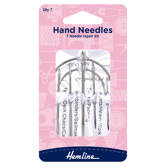 Hand Sewing Needles - Repair Kit (Set of 7)
