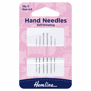 Hand Sewing Needles - Easy Threading Sizes 4-8
